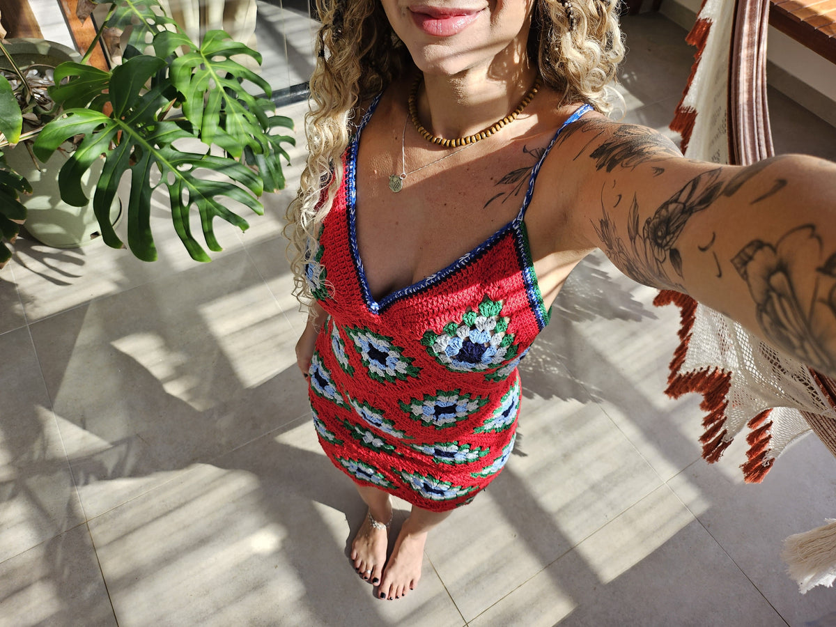 Vestido de Crochê | Cores à seu critério