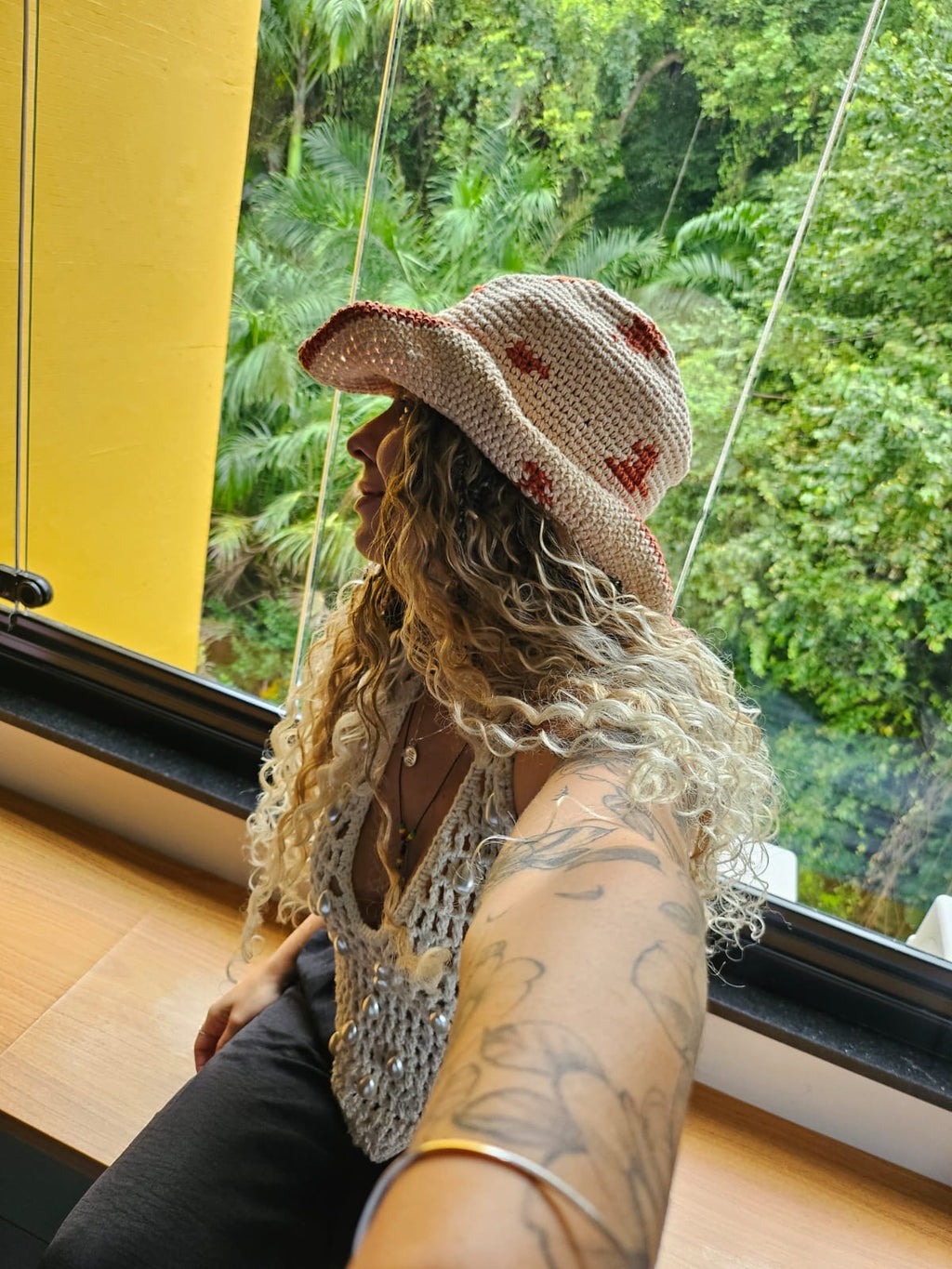 Chapéu Cowboy em Crochê